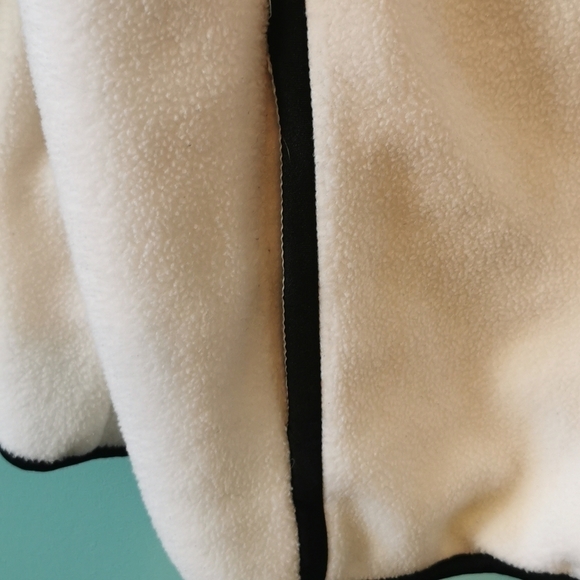 Bob Mackie Jacket Wearable Art White Fleece Large - Picture 6 of 6